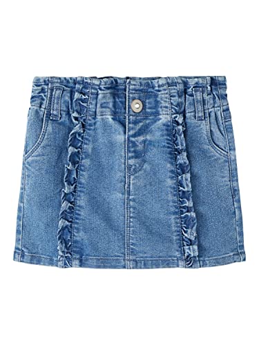 NAME IT Baby Girls NMFBELLA DNM Skirt 1258-FT FB Rock, Medium Blue Denim, 86 von NAME IT