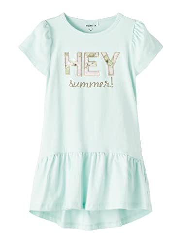 NAME IT Baby Girls NMFHAVANINA SS Dress Minikleid, Glacier, 86 von NAME IT