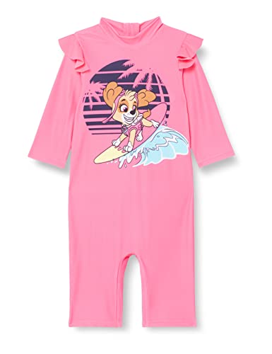 name it Baby Girls NMFMIRI PAWPATROL 3/4 UV Suit CPLG Badebekleidung, Knockout Pink, 80 von NAME IT