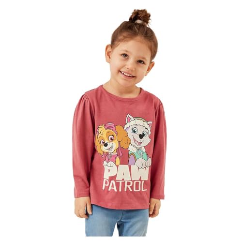 NAME IT Baby Girls NMFNOMI PAWPATROL LS TOP NOOS CPLG Langarm Shirt, Mauvewood, 86 von NAME IT