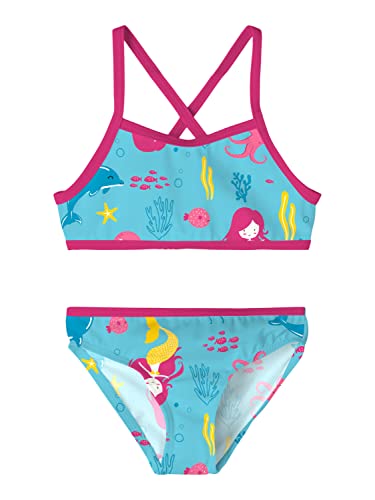 NAME IT Baby Girls NMFZIZA Box TB Bikini, Aqua Splash, 74/80 von NAME IT