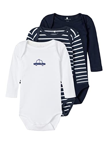 NAME IT Baby Jungen 3er Pack Bodys langärmelig von NAME IT