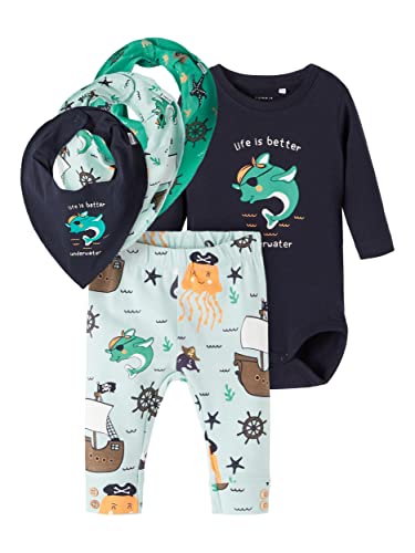 NAME IT Baby Jungen Langarm-Body-Set 5-teilige von NAME IT