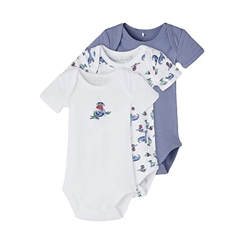 NAME IT Baby-Jungen NBMBODY 3P SS WILD Wind Dino NOOS Body, 56 von NAME IT