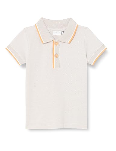 NAME IT Baby-Jungen NBMJASIO SS Polo TOP Poloshirt, Dusty Blue, 62 von NAME IT