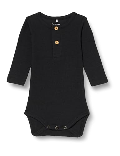 NAME IT Baby-Jungen NBMKAB LS NOOS Body, Black, 50 von NAME IT