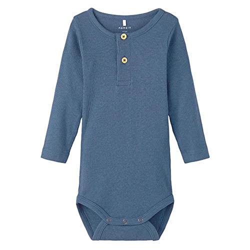 NAME IT Baby-Jungen NBMKAB LS NOOS Body, Bluefin, 68 von NAME IT