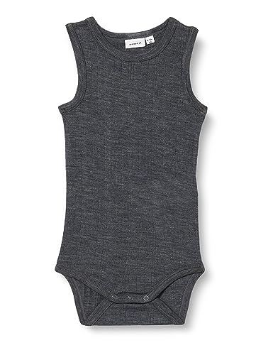 NAME IT Baby-Jungen NBMWANG Wool Needle Tank XXIII Body, Silver Filigree/AOP:AOP, 56 von NAME IT