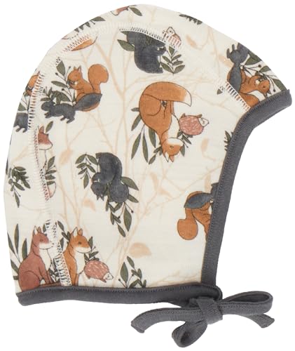 NAME IT Baby-Jungen NBMWILLIT Wool HAT XXIII Hut, Moonbeam/AOP:AOP, 45W / 47L von NAME IT