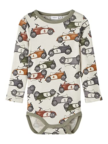 Name IT Baby-Jungen NBMWILLITUS Wool LS XXIII Body, Moonbeam/AOP:AOP, 50 Name IT Baby-Jungen NBMWILLITUS Wool LS XXIII Body, Moonbeam/AOP:AOP, 50 von NAME IT