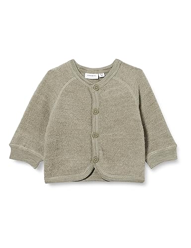 NAME IT Baby-Jungen NBMWMINO Wool BRU LS Card XXIII Strickjacke, Vetiver, 68 von NAME IT