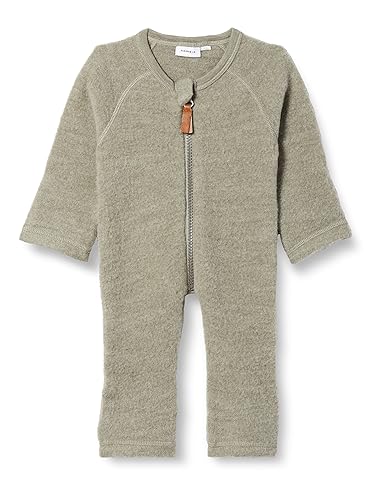 NAME IT Baby-Jungen NBMWMINO Wool BRU LS Suit XXIII Jumpsuit, Vetiver, 56 von NAME IT