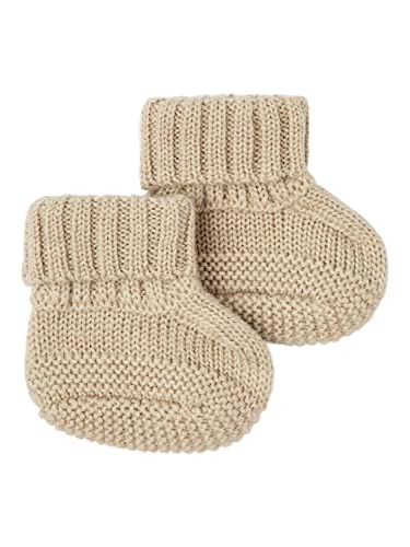 NAME IT Baby-Jungen NBMWRILLA Wool Knit Slippers XXIII Socken, White Pepper, 50W / 56L von NAME IT