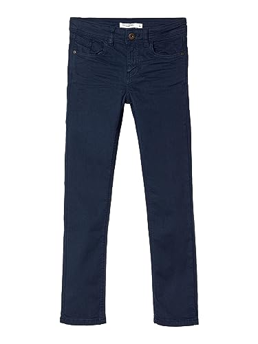 NAME IT Jungen NKMTHEO XSLIM TWI Pant 1111-TP NOOS 13181376, Dark Sapphire, 80 von NAME IT