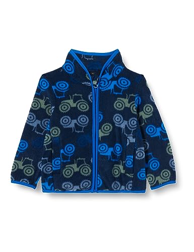 NAME IT Baby-Jungen NMMMEEKO Fleece Jacket AOP Fleecejacke, Dark Sapphire, 80 von NAME IT