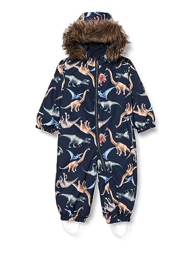 NAME IT Baby-Jungen NMMSNOW10 Suit Dino Dream FO NOOS Schneeanzug, Dark Sapphire, 86 von NAME IT