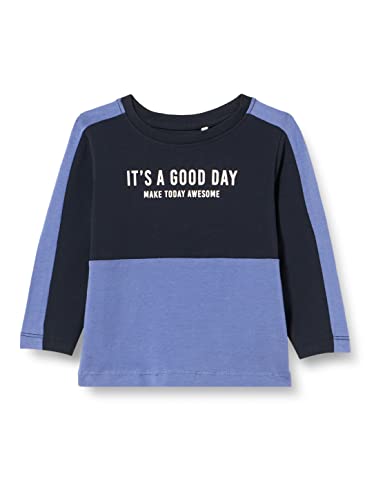 NAME IT Baby-Jungen NMMTOMMO LS TOP Box Pullover, Dark Sapphire, 80 von NAME IT