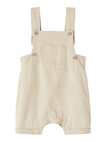 NAME IT Baby-Jungen Nbmjefallo Shorts Overall Jumpsuit, Silver Filigree, 56 von NAME IT