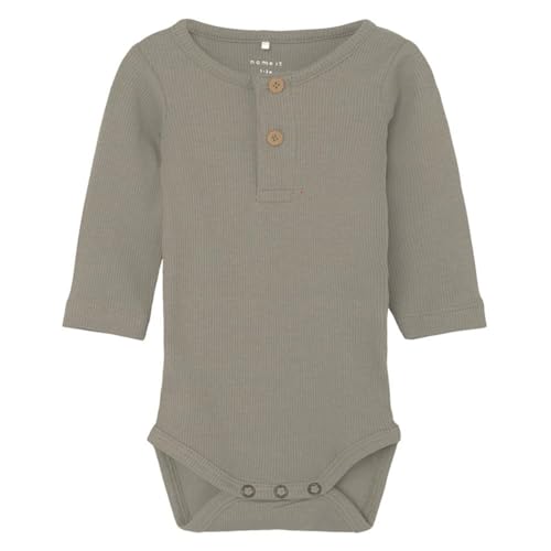 NAME IT Baby - Jungen Nbmkab Ls Body Noos, Pure Cashmere, 86 von NAME IT