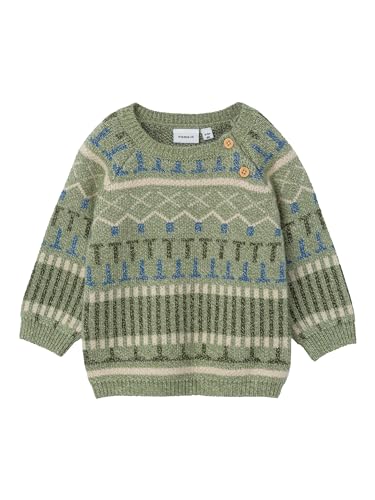 NAME IT Baby - Jungen Nbmofolle Ls Knit, Peyote Melange, 62 von NAME IT