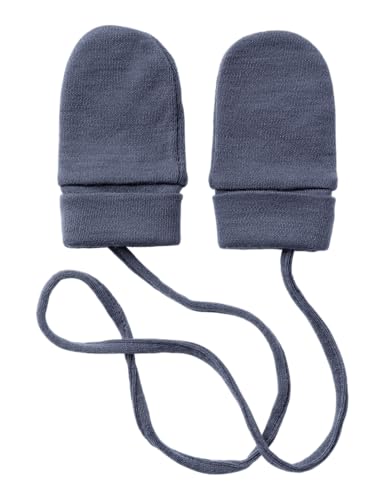 NAME IT Baby-Jungen Nbmwillit Wool Mittens Wo/Thumb Fäustlinge, Blau, ONE Size von NAME IT