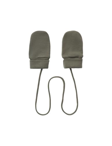 NAME IT Baby-Jungen Nbmwillit Wool Mittens Wo/Thumb Fäustlinge, Grün, ONE Size von NAME IT