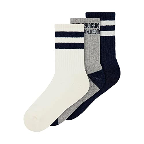 NAME IT Baby - Jungen Nkmkean 3p Noos Socken, Dark Sapphire, 21 EU von NAME IT