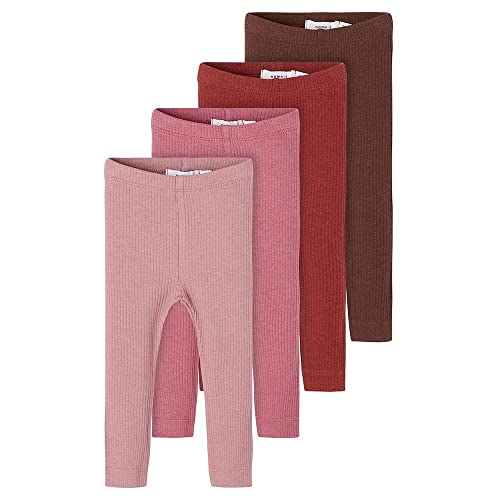 NAME IT Baby Leggins im 4er Pack aus Bio-Baumwolle Rocky Road 68 von NAME IT