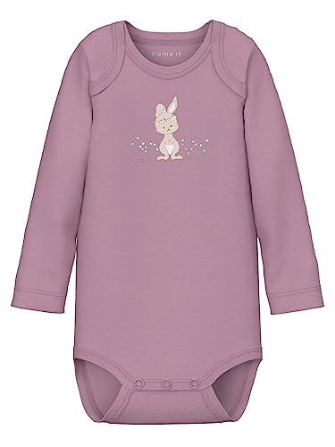 NAME IT Baby-Mädchen NBFBODY 2P SS Orchid Haze Rabbit NOOS Body, 62 von NAME IT