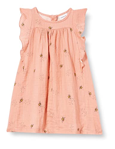 NAME IT Baby-Mädchen NBFHASINE CAPSL Dress Kleid, Rose Tan,80 von NAME IT