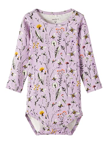 NAME IT Baby-Mädchen NBFHUBINE LS Body, Orchid Bloom, 68 von NAME IT