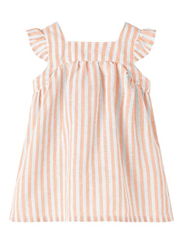 NAME IT Baby-Mädchen NBFHUSILLE CAPSL Dress Kleid, Créme De Pêche, 62 von NAME IT