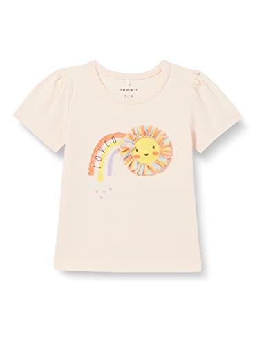 NAME IT Baby-Mädchen NBFHUSSIE SS TOP Box T-Shirt,Bright White,50 von NAME IT