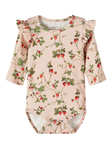 NAME IT Baby-Mädchen NBFJASCHA LS Body, Rose Smoke, 80 EU von NAME IT