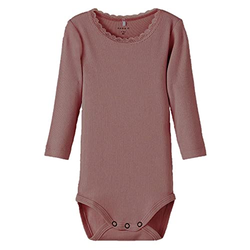 NAME IT Baby-Mädchen NBFKAB LS NOOS Body, Apple Butter/Detail:Melange, 50 von NAME IT