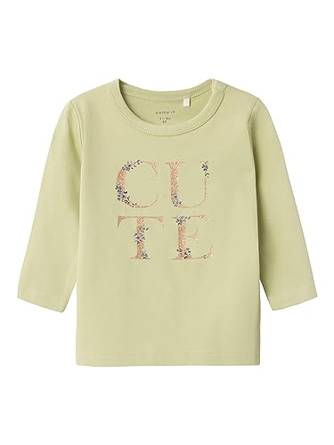 NAME IT Baby-Mädchen NBFKALLIA LS TOP Langarmshirt, Lint, 62 von NAME IT