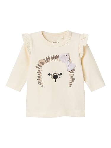 NAME IT Baby-Mädchen NBFKUBIA LS TOP Langarmshirt, Buttercream, 74 von NAME IT