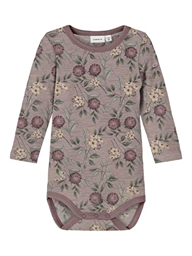 NAME IT Baby-Mädchen NBFWILLOW Wool LS XXIII Body, Antler, 56 von NAME IT