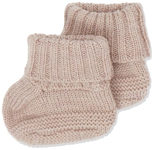 NAME IT Baby-Mädchen NBFWRILLA Wool Knit Slippers XXIII Socken, Peppercorn, 62W / 68L von NAME IT