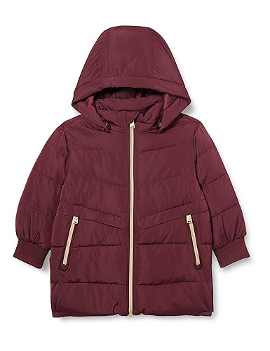 NAME IT Baby-Mädchen NMFMUSIC Long Puffer Jacket TB Pufferjacke, Windsor Wine, 86 von NAME IT