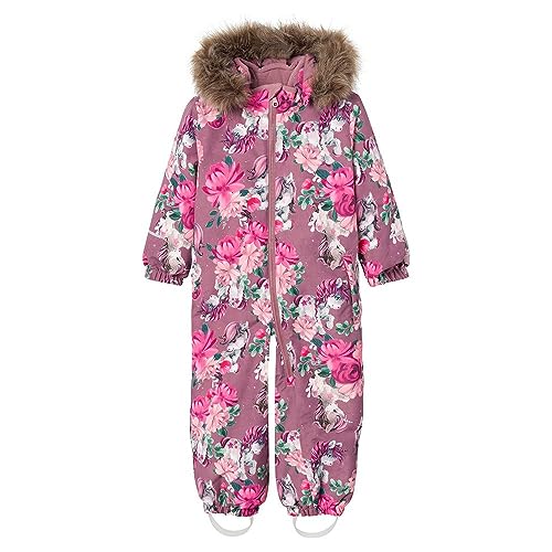 NAME IT Baby-Mädchen NMFSNOW10 Suit Unicorn Dream FO NOOS Schneeanzug, Wistful Mauve, 80 von NAME IT