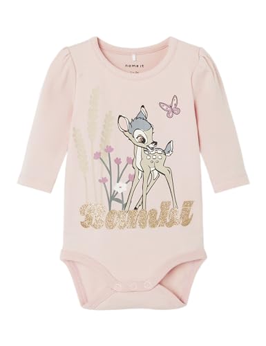 NAME IT Baby-Mädchen Nbfdroma Bambi Ls Body Wdi Langarmbody, Sepia Rose, 80 von NAME IT