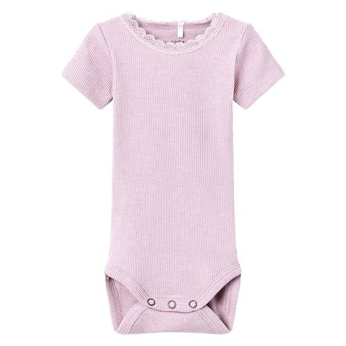 NAME IT Baby - Mädchen Nbfkab Ss Body Noos, Parfait Pink, 68 von NAME IT