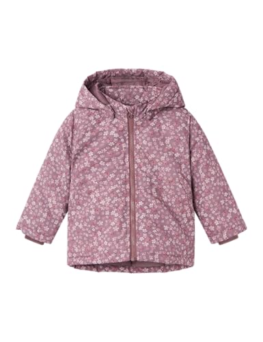 NAME IT Baby-Mädchen Nbfmaxi Jacket AOP Kurzjacke, Lila, 80 von NAME IT