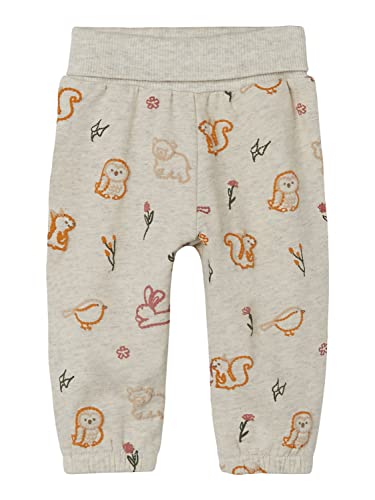 NAME IT Baby - Mädchen Nbfnanie Sweat Pant Bru, Peyote Melange, 68 von NAME IT