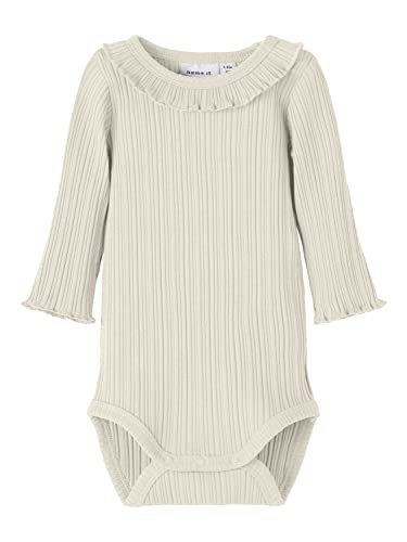 NAME IT Baby - Mädchen Nbfolia Ls Body, Peyote Melange, 74 von NAME IT