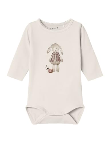 NAME IT Baby-Mädchen Nbfrabbitta Ls Body Box Langarmbody, Jet Stream, 74 von NAME IT