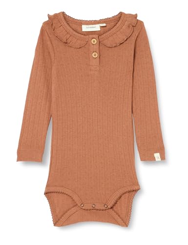 NAME IT Baby - Mädchen Nbfrachel Ls Slim Body Hea Lil Noos, Carob Brown, 80 von NAME IT