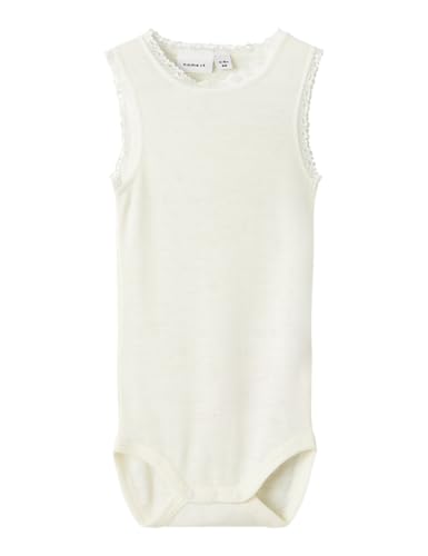 NAME IT Baby-Mädchen Nbfwang Wool Needle Tank Body, Weiß, 50 von NAME IT