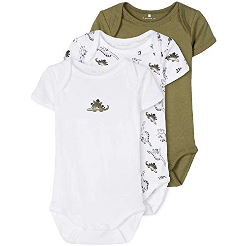 NAME IT Jungen NBMBODY 3P SS Loden Dino NOOS 13189125, Loden Green, 68 von NAME IT